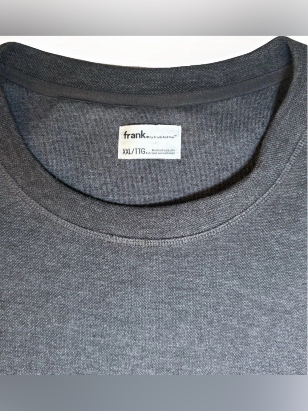 Frank and Oak Men's Black Gray Crewneck
Sweatshirt Size XXL Luxe Heavy $90 - Picture 4 of 7